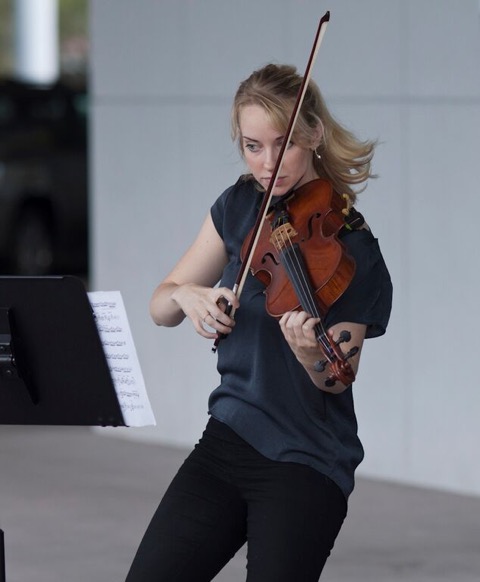 Molly Carr - playing viola